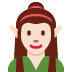 🧝🏻‍♀️ woman elf: light skin tone display on Twitter